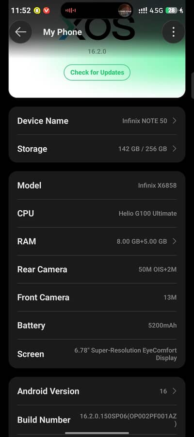 Infinix Note 50