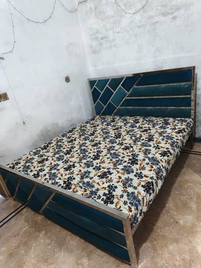 Double Bed Steel with 6-Inch Mattress for Sale 