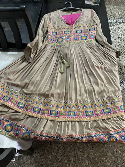 Beautiful full flayer maxi with patiala shalwar