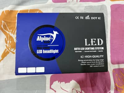 2000 Watts Alpines Gold Led Headlight H4 with 1 year warranty