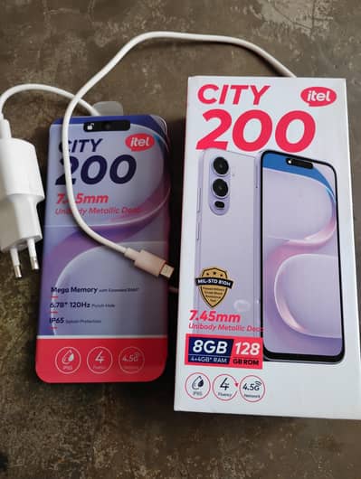 itel city 200 Argent sail. only 1 month use / 11 months warranty
