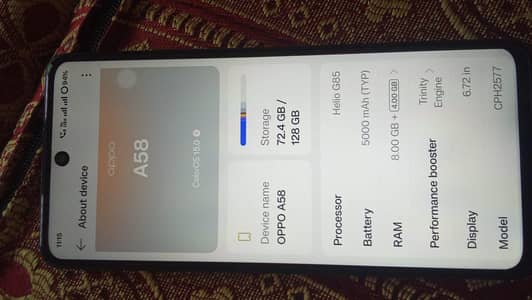 OPPO A58 8/128 Pannel replace with original only set.