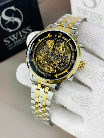 Luxury rolex  Automatic Watch for Men | Two-Tone Gold Silver watch