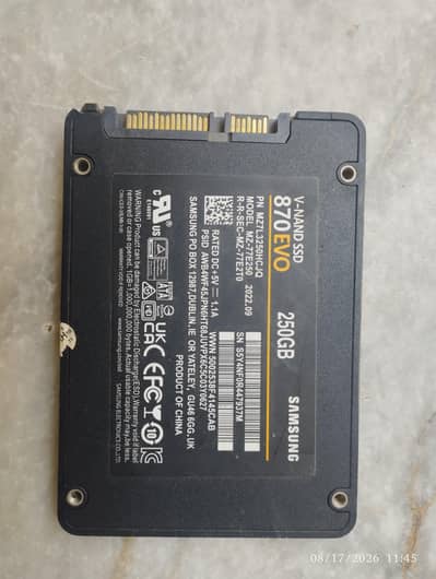 Samsung 870 EVO  V-NAND SSD 250GB