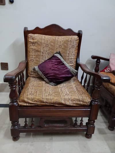Wooden sofa set
