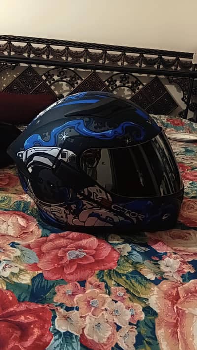 Vector Helmet 254 BLUE SKELETON