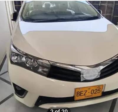 Toyota Corolla XLI 2015/2016 manual bumper to bumper original guranted