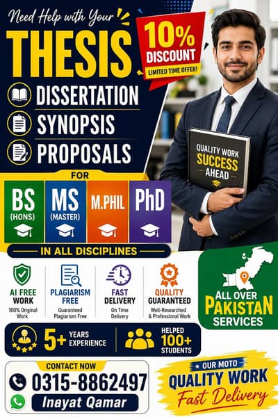 Expert Thesis and Dissertation Services for BS, MS and PhD