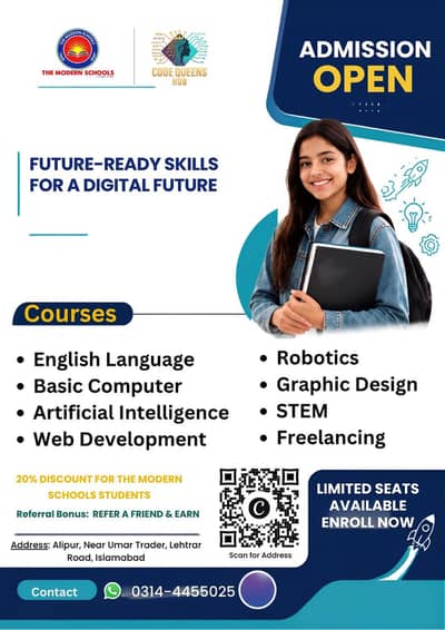 Admission open for Computer Courses and English Language