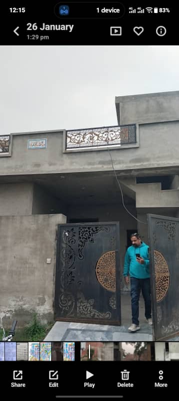 5 Marla Gray Structure House Urgent for Sale in Chinnar Bagh Raiwind Road Lahore