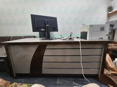 Heavy Duty Iron Table / Stand  and office table– Used – Rs. 15,000
