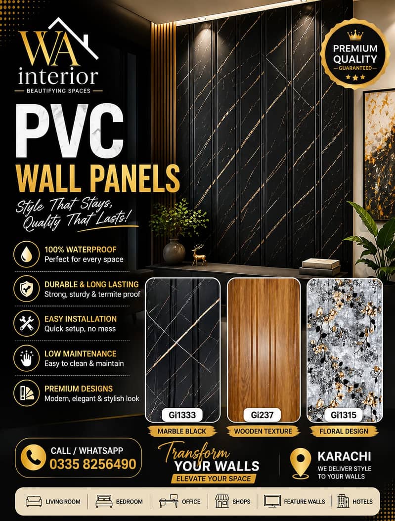 WPVC Wallpanel - PVC Wallpanel - Solid Walpanel - 3D Wallpanel - Panel 0