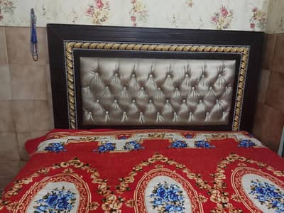 poshish bed set with side tables.