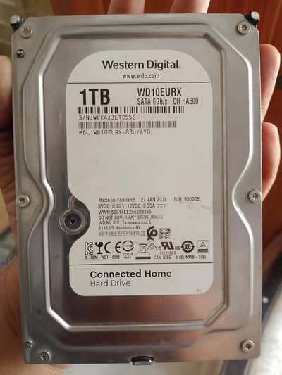 western Digital 1 TB hard drive For sale
