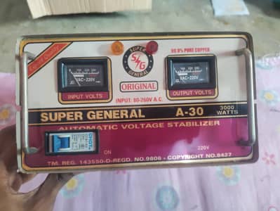super power stabilizer 3000 watt Model A-30
