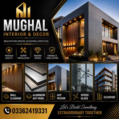 Wall cladding Aluminium ACP panel Acp facade spider glass Elevation