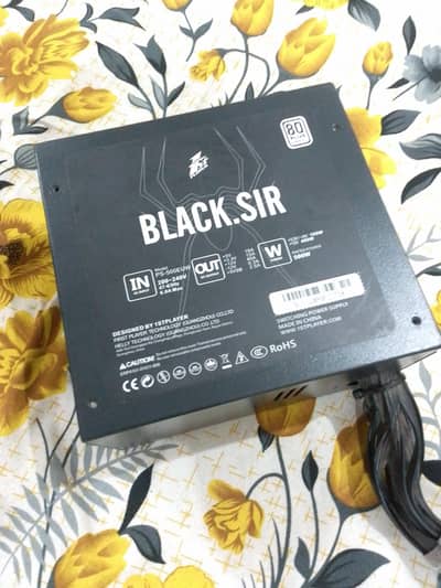 1STPLAYER Black Sir 500W Power Supply (80 Plus Certified) – Like New