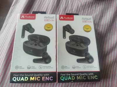 Airbud 690 ION Wireless Earbuds Black And Gray