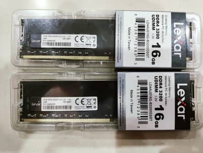 Lexar 32GB DDR4 3200MHz Desktop RAM – 2×16GB | Brand New Sealed