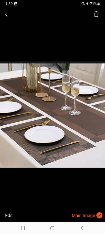 table 6 mat with runner