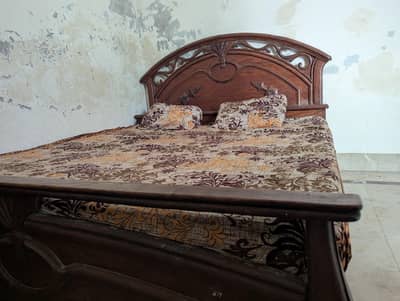 Solid Wooden Double Bed - Urgent Sale