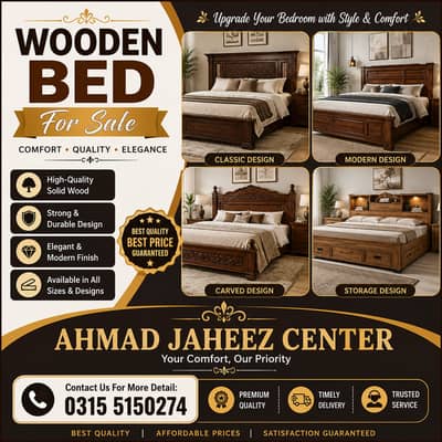 Bed/Double bed/single bed/king size bed/wooden bed/polish bed