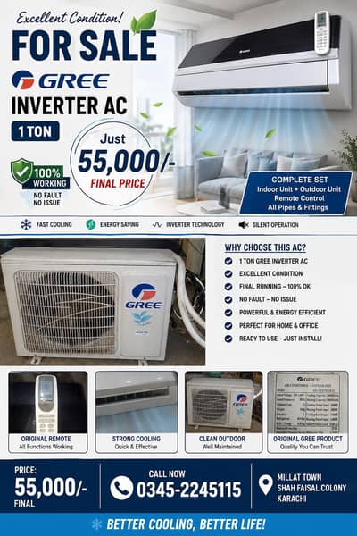 Gree 1 Ton Inverter AC