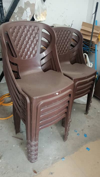 Plastic Chairs with Tables (Used one Month Only)