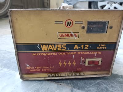 WAVES A-12 1200W Automatic Voltage Stabilizer | Fully Working