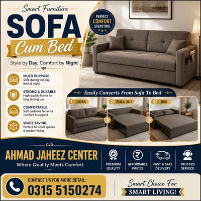 Sofa cum bed/Double cumbed/LShape/Combed/Double bed/Set/Foam Mattress