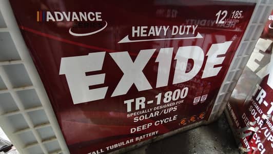 Exide Tall Tubular 12v 185 AH Battery