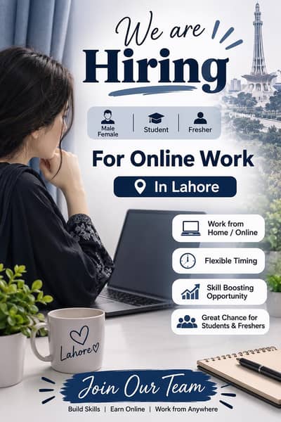 hiring in Lahore!!!!