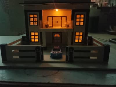 handmade miniature modern House model