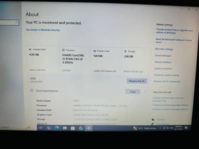 Core-i3 - 8th Generation 4GB Ram/ 256 GB SSD
