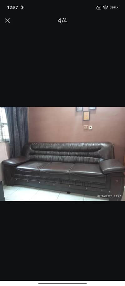 leather sofa