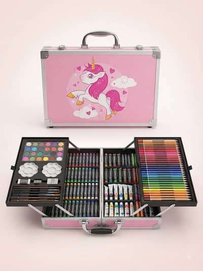 Art Drawing & Colouring Gift Set(145. pcs)