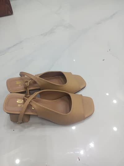 Stylo Block Heels Dark Skin Colour