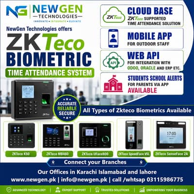 Zkteco Biotime Time Attendance support software mb460 sensface2a k5