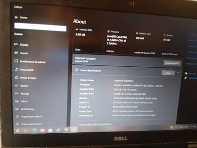 Dell Core i5 5th Gen Laptop – 10/10 ConditionDell i5 5th Generation