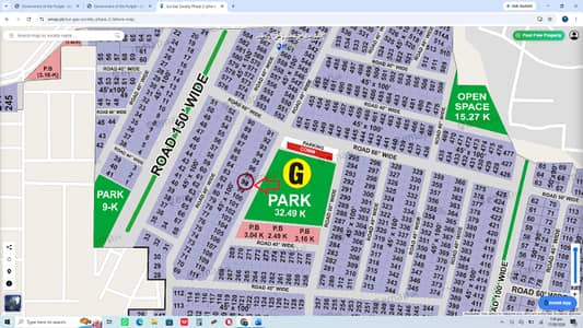 1 Kanal Residential Facing Park Plot No. 98 block G sui gas phase 2