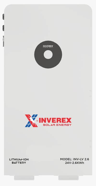 INVEREX LITHIUM BATTERY POWER WALL 24V-2.6Kwh