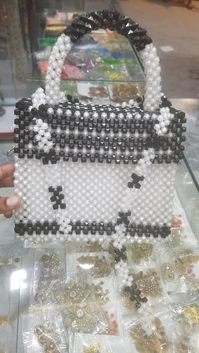 Handmade Beaded Handbag / Moti Wali Ladies Hand Bag