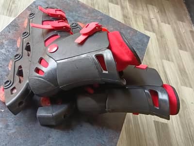Inline Skates (Rollerblades) — Black/Red, Good Condition — For Sale