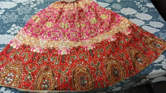 Beautiful Pink & Red Bridal/Party Wear Lehenga