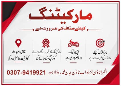 Marketing Staff Required
