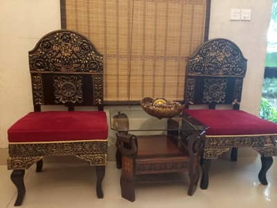 Wooden chairs