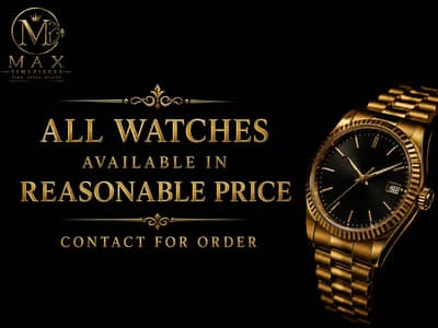 All watches available in low price and high quality with box warranty