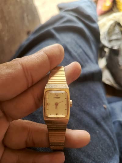 citizen used women watch automatic gold plated