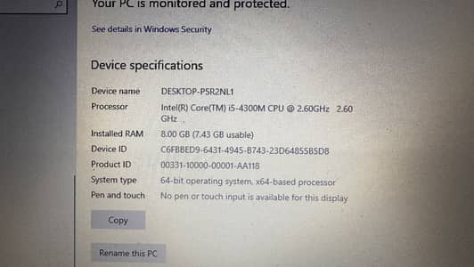 HP Probook | i5 4 gen |  8 GB|window 10 Pro