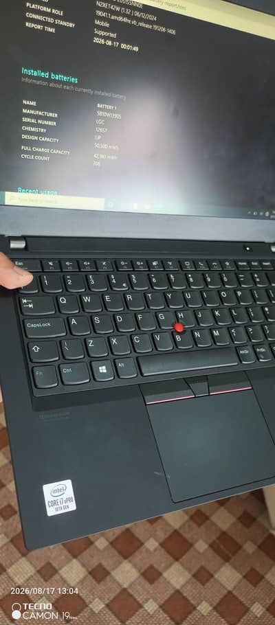Lenono t14 core i7 generation 10